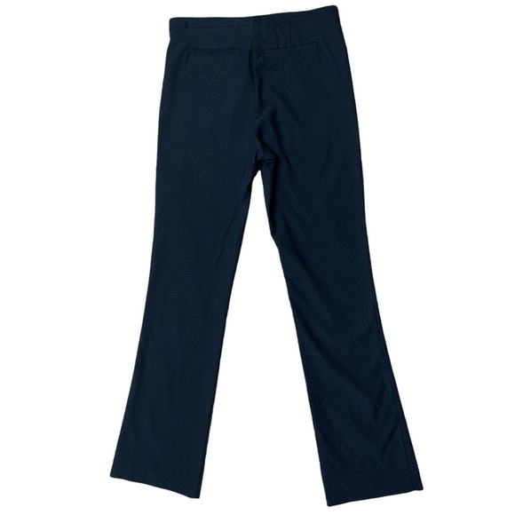 Crosby Navy Stretch Pants Geometric Dot Pattern Workwear Chic Smart Casual - 6 - Picture 4 of 11